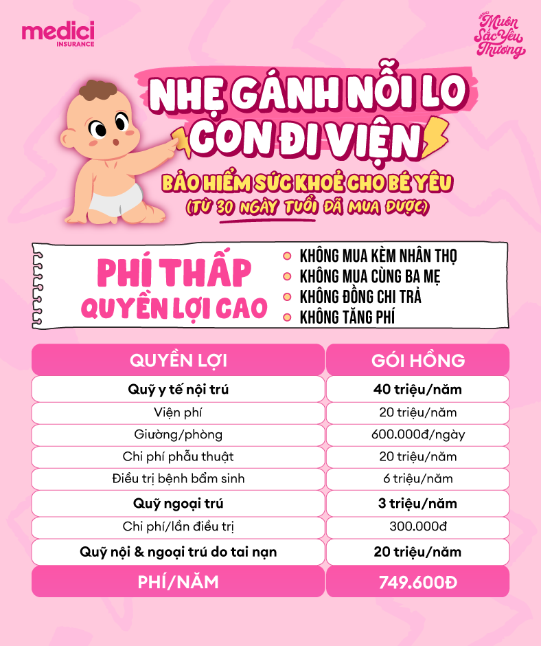 Muôn sắc yêu thương - Trẻ em - Hồng