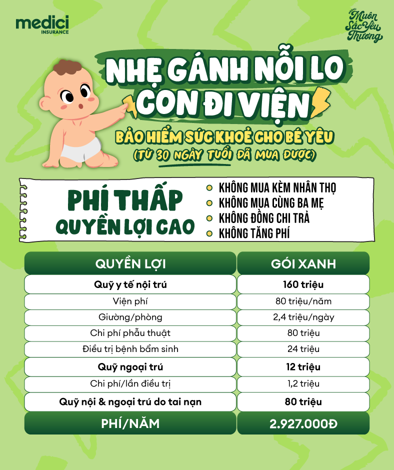 Muôn sắc yêu thương - Trẻ em - Xanh